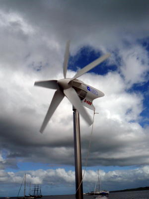 Our new wind generator in full working order again
