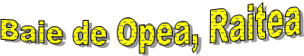 Baie de Opea, Raitea